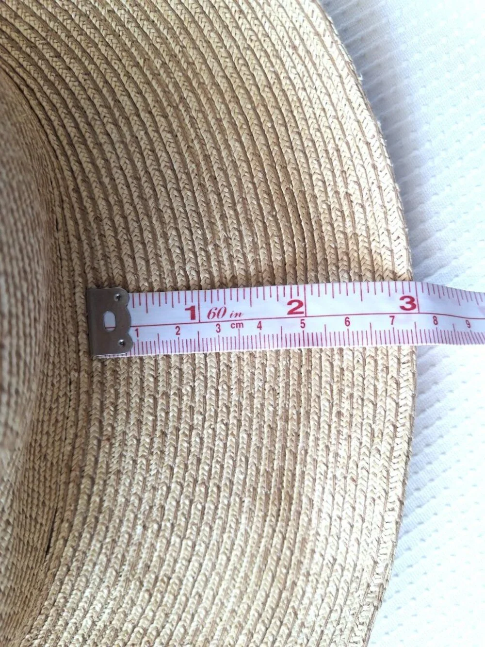 Filippo Catarzi Italy Paper Straw Cloche Sun Hat Beige Wide Brim Womens OS